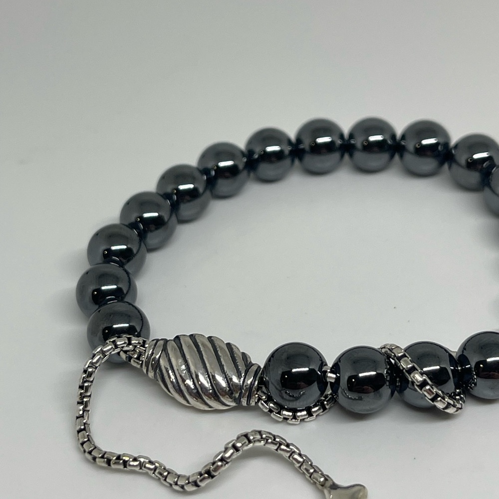 David Yurman Hematite Spiritual Beads Bracelet - Picture 4 of 7